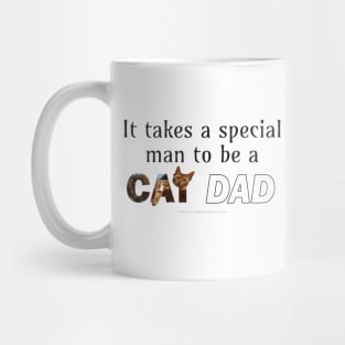 It takes a special man to be a cat dad - Bengal cat oil painting word art Mug